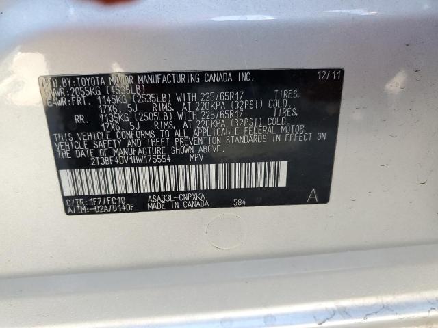 Photo 14 from auction – 2011 TOYOTA RAV4 with VIN 2T3BF4DV1BW175554