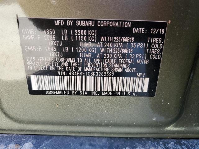 Photo 14 from auction – 2019 SUBARU OUTBACK TO with VIN 4S4BSETC8K3282522