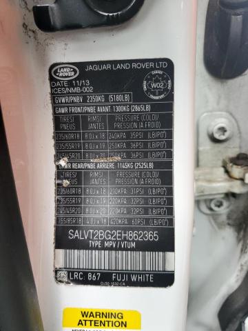 Photo 14 from auction – 2014 LAND ROVER RANGE ROVE with VIN SALVT2BG2EH862365