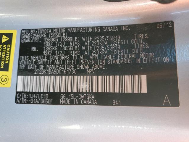 Photo 14 from auction – 2013 LEXUS RX 350 BAS with VIN 2T2BK1BA9DC161730