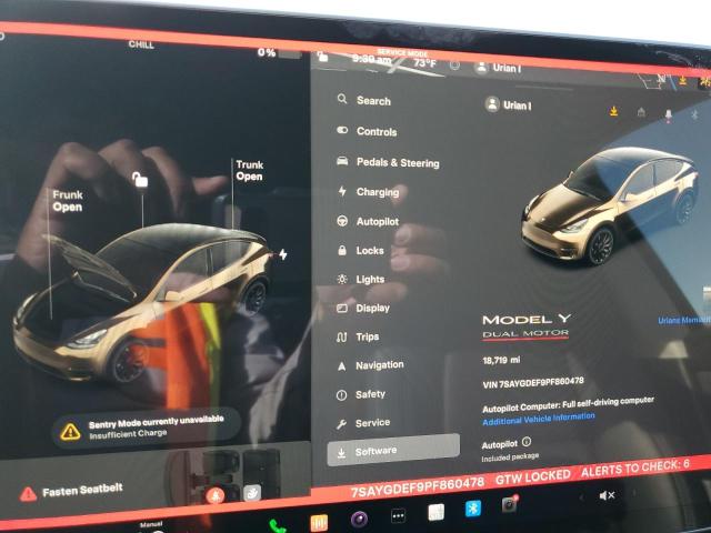 Photo 9 from auction – 2023 TESLA MODEL Y with VIN 7SAYGDEF9PF860478