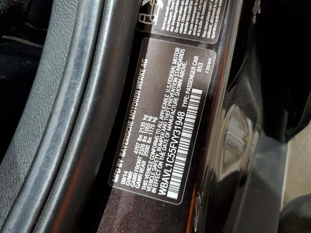 Photo 14 from auction – 2015 BMW X1 XDRIVE2 with VIN WBAVL1C55FVY31948