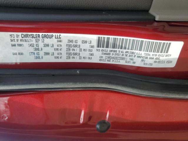 Photo 14 from auction – 2013 DODGE DURANGO SX with VIN 1C4RDHAG9DC558911