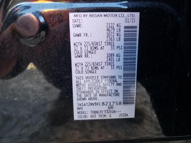 Photo 14 from auction – 2015 NISSAN ROGUE S with VIN 5N1AT2MV9FC821758