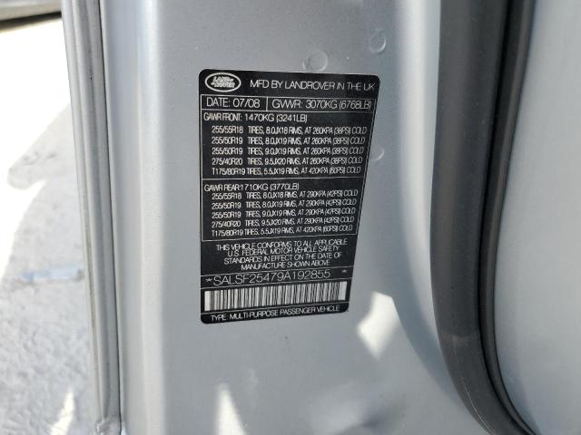 Photo 14 from auction – 2009 LAND ROVER RANGE ROVE with VIN SALSF25479A192855