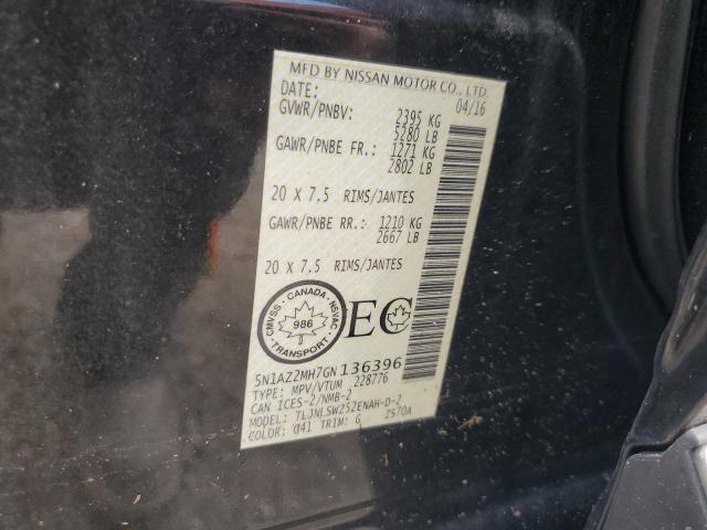 Photo 14 from auction – 2016 NISSAN MURANO S with VIN 5N1AZ2MH7GN136396