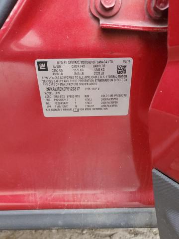 Photo 14 from auction – 2015 GMC TERRAIN SL with VIN 2GKALMEK0F6120317