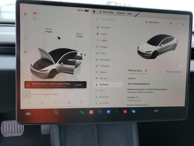 Photo 9 from auction – 2024 TESLA MODEL 3 with VIN 5YJ3E1EA6RF824332