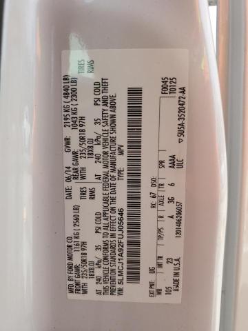 Photo 14 from auction – 2015 LINCOLN MKC with VIN 5LMCJ1A92FUJ05646