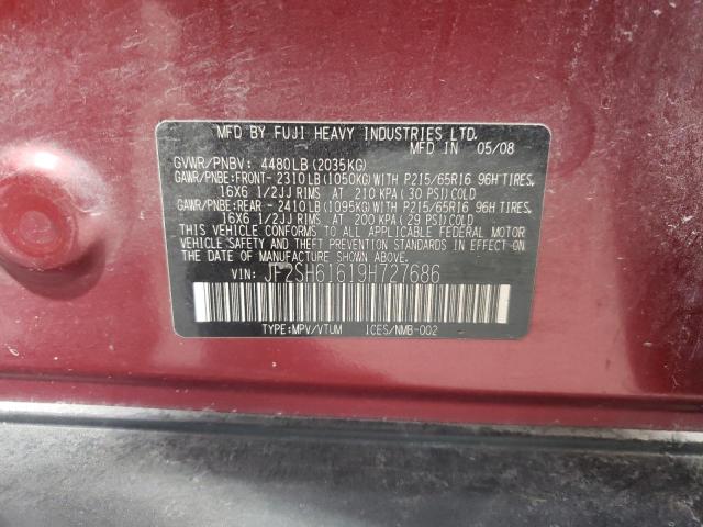 Photo 14 from auction – 2009 SUBARU FORESTER 2 with VIN JF2SH61619H727686