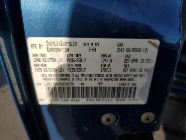 Photo 14 from auction – 2005 JEEP LIBERTY LI with VIN 1J4GL58K45W548350