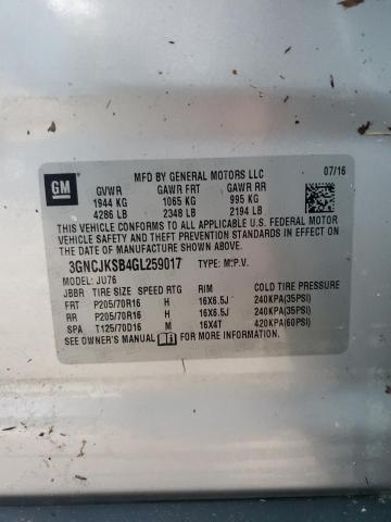 Photo 14 from auction – 2016 CHEVROLET TRAX LS with VIN 3GNCJKSB4GL259017