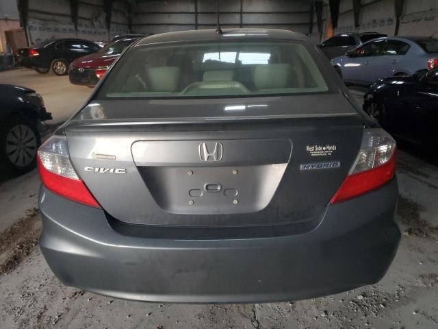Photo 6 from auction – 2012 HONDA CIVIC HYBR with VIN JHMFB4F22CS009181