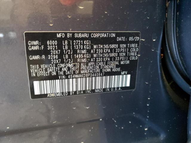 Photo 14 from auction – 2023 SUBARU ASCENT LIM with VIN 4S4WMAKD8P3440847