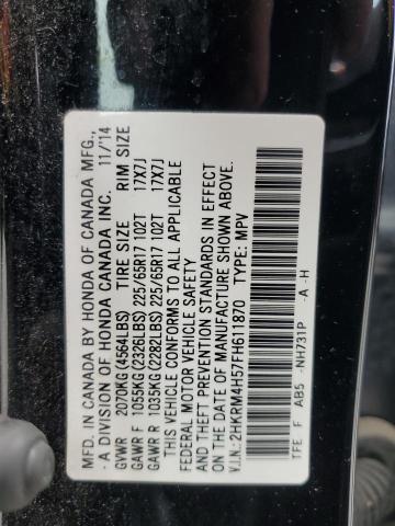 Photo 14 from auction – 2015 HONDA CR-V EX with VIN 2HKRM4H57FH611870