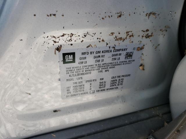 Photo 14 from auction – 2021 CHEVROLET TRAX 1LT with VIN KL7CJLSB1MB348410