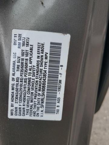 Photo 14 from auction – 2011 HONDA ODYSSEY TO with VIN 5FNRL5H90BB043854