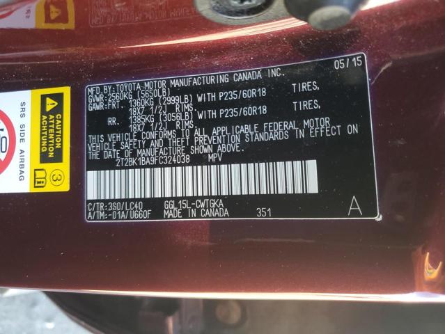 Photo 14 from auction – 2015 LEXUS RX 350 BAS with VIN 2T2BK1BA9FC324038