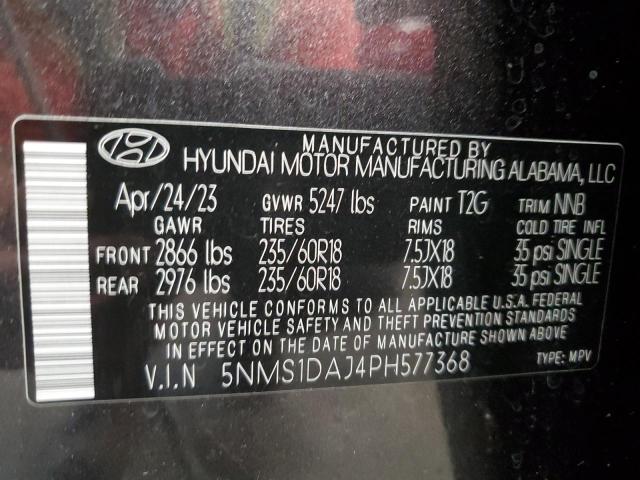 Photo 14 from auction – 2023 HYUNDAI SANTA FE S with VIN 5NMS1DAJ4PH577368
