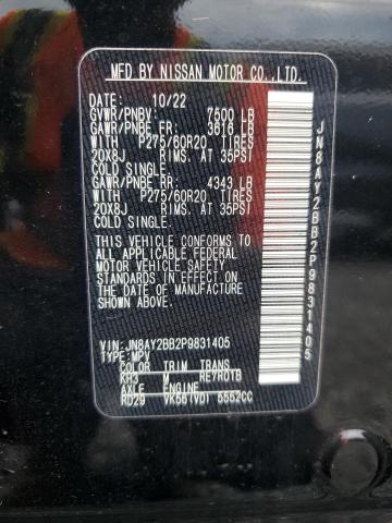 Photo 14 from auction – 2023 NISSAN ARMADA SL with VIN JN8AY2BB2P9831405