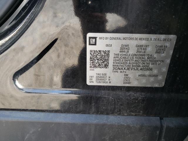 Photo 14 from auction – 2018 CHEVROLET EQUINOX LT with VIN 3GNAXJEV5JL401906