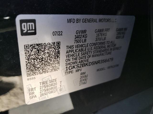 Photo 14 from auction – 2022 GMC YUKON SLT with VIN 1GKS2BKD5NR356479