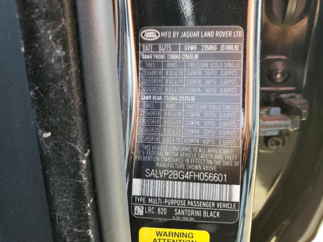 Photo 14 from auction – 2015 LAND ROVER RANGE ROVE with VIN SALVP2BG4FH056601