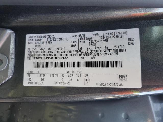 Photo 14 from auction – 2019 FORD ESCAPE TIT with VIN 1FMCU0J95KUB95132