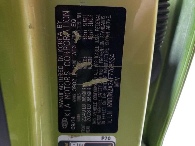 Photo 14 from auction – 2015 KIA SOUL with VIN KNDJN2A24F7768534