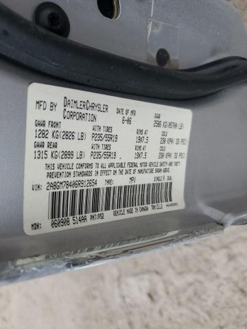 Photo 14 from auction – 2006 CHRYSLER PACIFICA L with VIN 2A8GM78406R912654