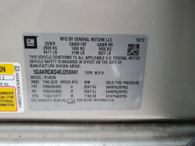Photo 14 from auction – 2014 BUICK ENCLAVE with VIN 5GAKRCKD4EJ256841