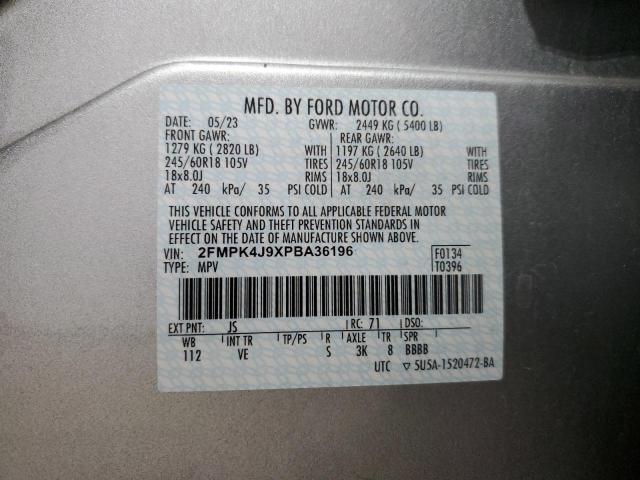 Photo 14 from auction – 2023 FORD EDGE SEL with VIN 2FMPK4J9XPBA36196