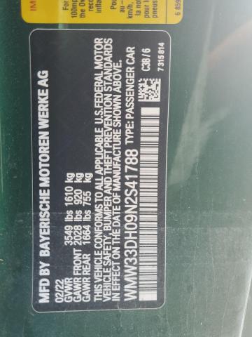 Photo 14 from auction – 2022 MINI COOPER with VIN WMW33DH09N2S41788