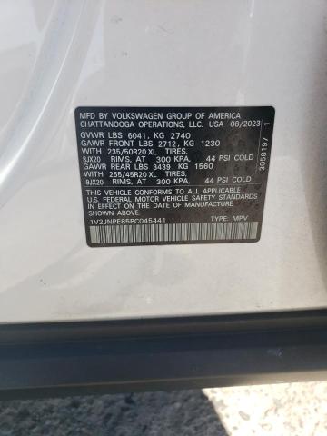 Photo 14 from auction – 2023 VOLKSWAGEN ID.4 PRO S with VIN 1V2JNPE85PC045441