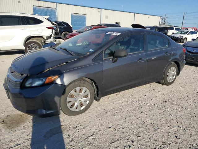HONDA CIVIC LX 2012 with VIN 2HGFB2F52CH580890 - Photo from auction