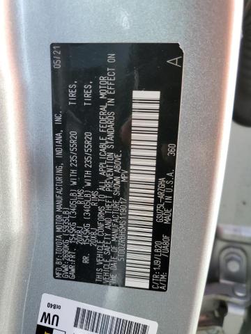 Photo 14 from auction – 2021 TOYOTA HIGHLANDER with VIN 5TDDZRBH5MS119017