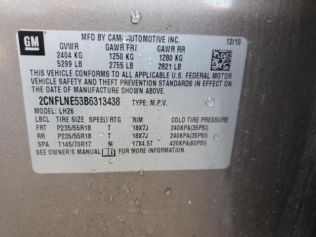 Photo 14 from auction – 2011 CHEVROLET EQUINOX LT with VIN 2CNFLNE53B6313438