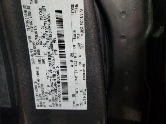 Zdjęcie 14 z aukcji – 2014 FORD ESCAPE SE z VIN 1FMCU0G91EUE50810