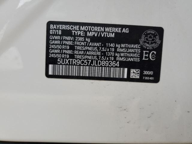 Photo 14 from auction – 2018 BMW X3 XDRIVE3 with VIN 5UXTR9C57JLD89364