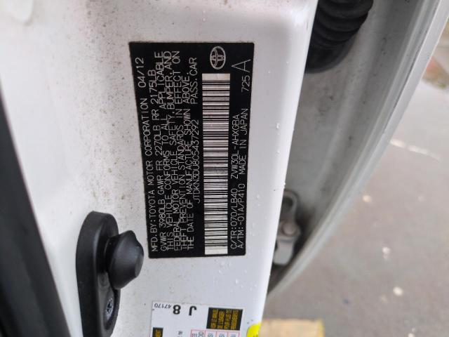 Photo 14 from auction – 2012 TOYOTA PRIUS with VIN JTDKN3DU8C5437292