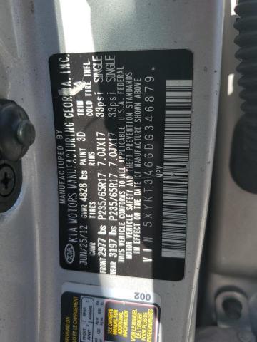 Photo 14 from auction – 2013 KIA SORENTO LX with VIN 5XYKT3A66DG346879