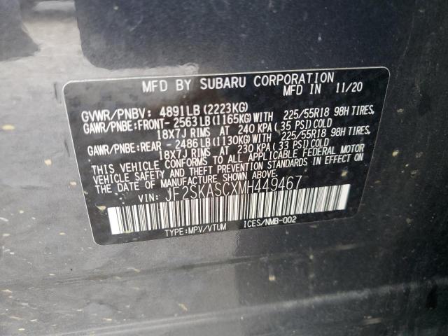 Photo 14 from auction – 2021 SUBARU FORESTER L with VIN JF2SKASCXMH449467