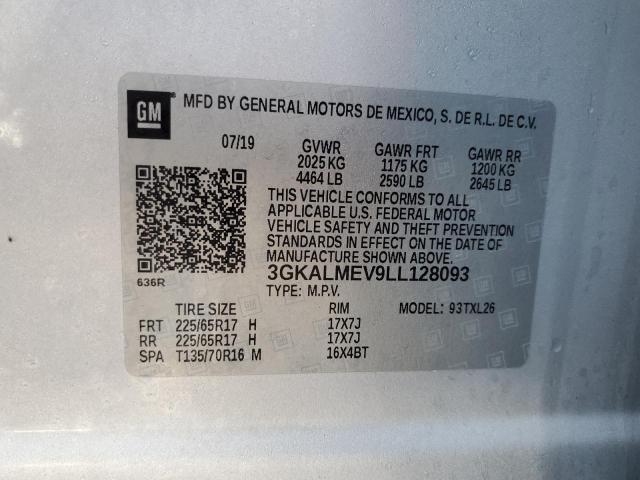 Photo 14 from auction – 2020 GMC TERRAIN SL with VIN 3GKALMEV9LL128093