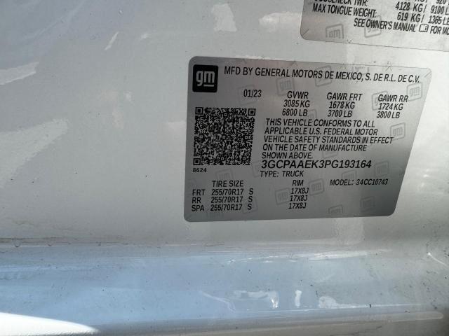 Photo 10 from auction – 2023 CHEVROLET SILVERADO with VIN 3GCPAAEK3PG193164