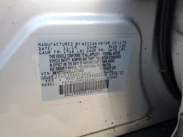 Photo 14 from auction – 2020 NISSAN KICKS SR with VIN 3N1CP5DV0LL477422