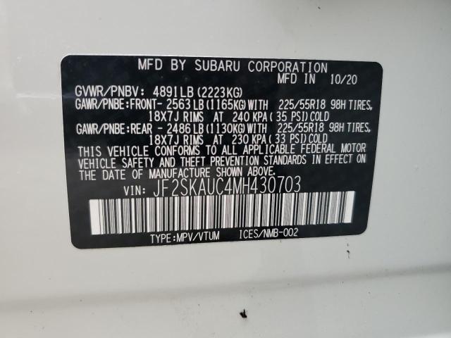 Photo 14 from auction – 2021 SUBARU FORESTER L with VIN JF2SKAUC4MH430703