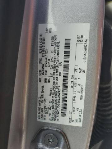 Photo 14 from auction – 2020 FORD ESCAPE SE with VIN 1FMCU0G66LUA24212