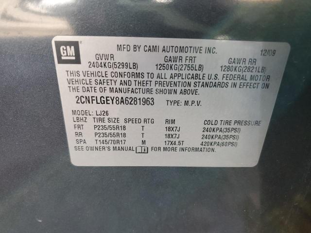 Photo 14 from auction – 2010 CHEVROLET EQUINOX LT with VIN 2CNFLGEY8A6281963