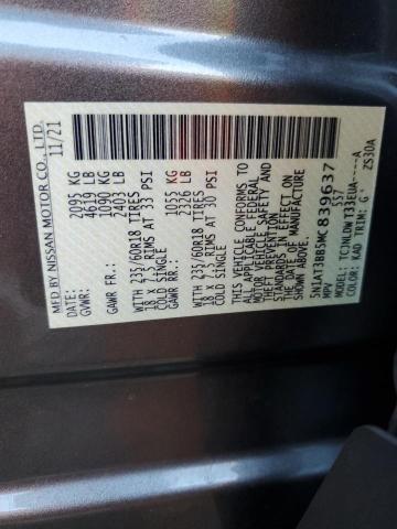 Photo 14 from auction – 2021 NISSAN ROGUE SV with VIN 5N1AT3BB5MC839637
