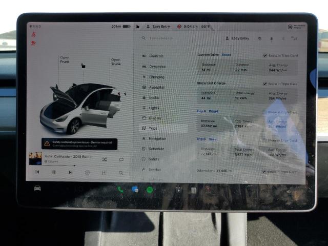 Photo 9 from auction – 2021 TESLA MODEL Y with VIN 5YJYGDEE9MF213725